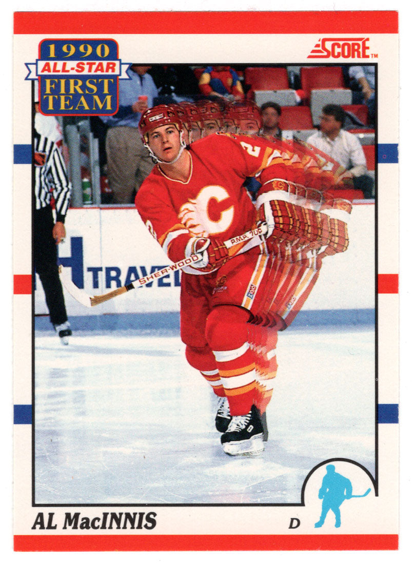 Al MacInnis - Calgary Flames (NHL Hockey Card) 1990-91 Score # 314 Mint