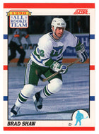 Brad Shaw - Hartford Whalers (NHL Hockey Card) 1990-91 Score Canadian Bilingual # 325 Mint