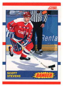 Scott Stevens - Washington Capitals (NHL Hockey Card) 1990-91 Score Canadian Bilingual # 341 Mint