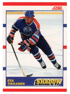 Esa Tikkanen - Edmonton Oilers (NHL Hockey Card) 1990-91 Score # 342 Mint