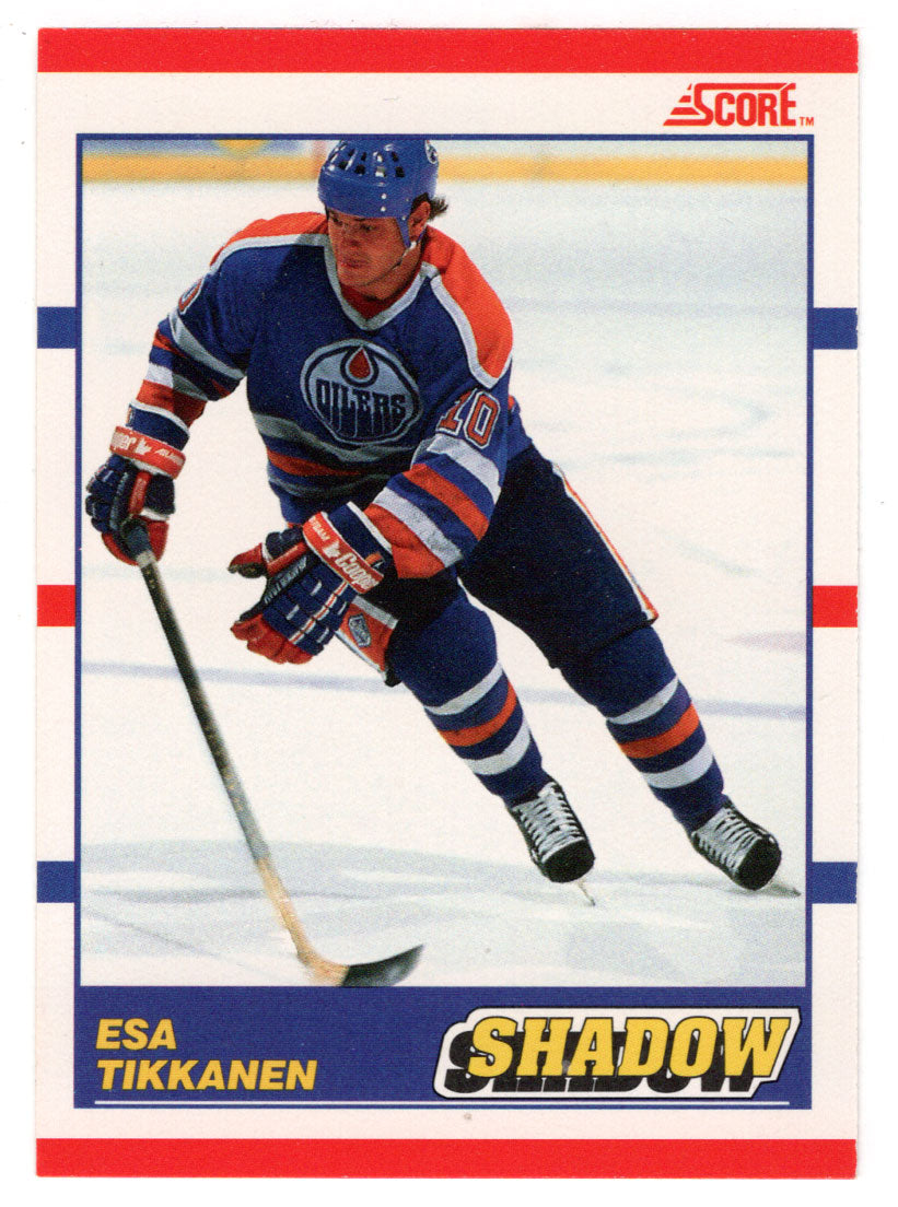 Esa Tikkanen - Edmonton Oilers (NHL Hockey Card) 1990-91 Score # 342 Mint