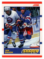 Jan Erixon - New York Rangers (NHL Hockey Card) 1990-91 Score Canadian Bilingual # 343 Mint
