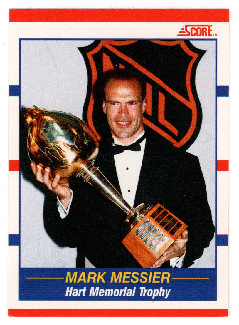 Mark Messier - Edmonton Oilers (NHL Hockey Card) 1990-91 Score Canadian Bilingual # 360 Mint