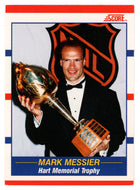 Mark Messier - Edmonton Oilers (NHL Hockey Card) 1990-91 Score Canadian Bilingual # 360 Mint