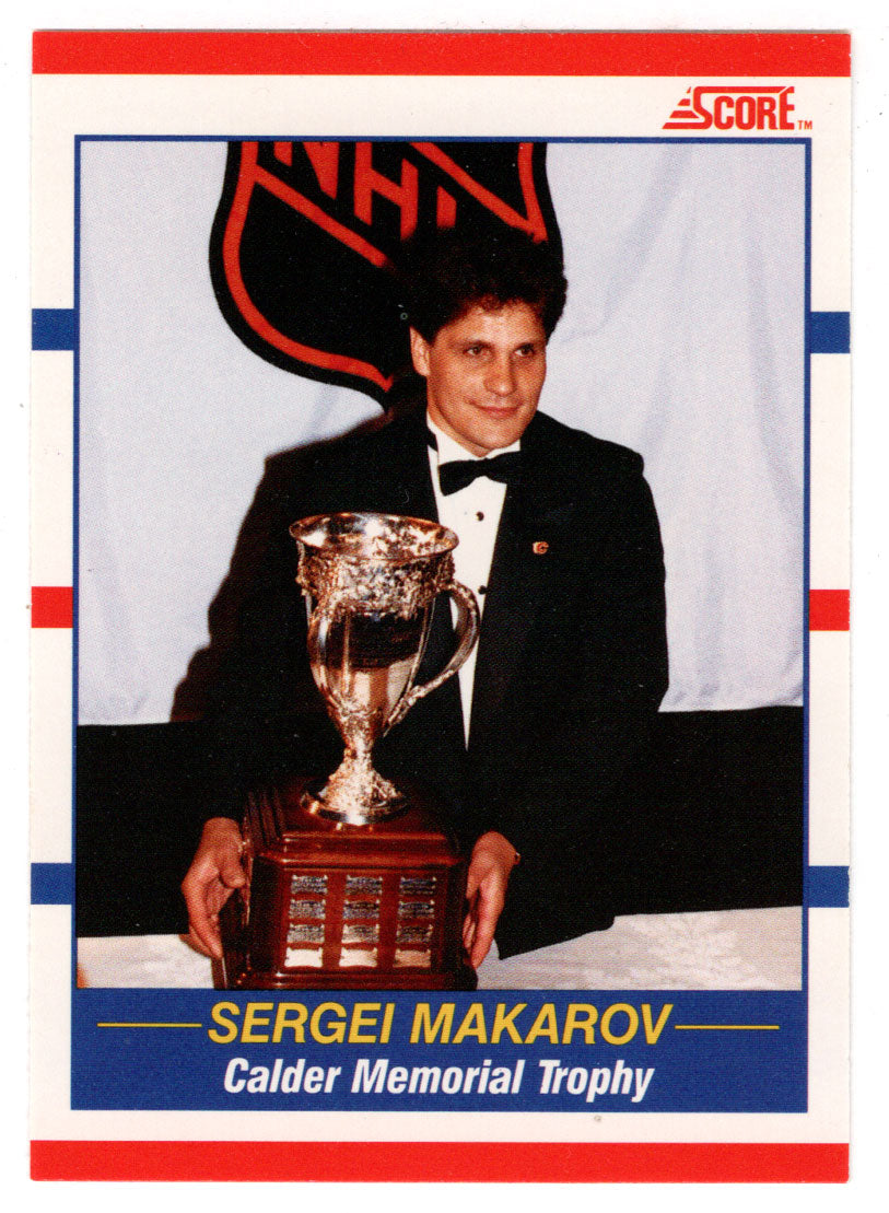 Sergei Makarov - Calgary Flames (NHL Hockey Card) 1990-91 Score Canadian Bilingual # 362 Mint