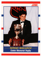 Sergei Makarov - Calgary Flames (NHL Hockey Card) 1990-91 Score Canadian Bilingual # 362 Mint