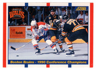1990 Wales Conference Finals - Boston Bruins - Washington Capitals (NHL Hockey Card) 1990-91 Score Canadian Bilingual # 368 Mint