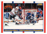 1990 Campbell Conference Finals - Edmonton Oilers - Chicago Black Hawks (NHL Hockey Card) 1990-91 Score # 369 Mint