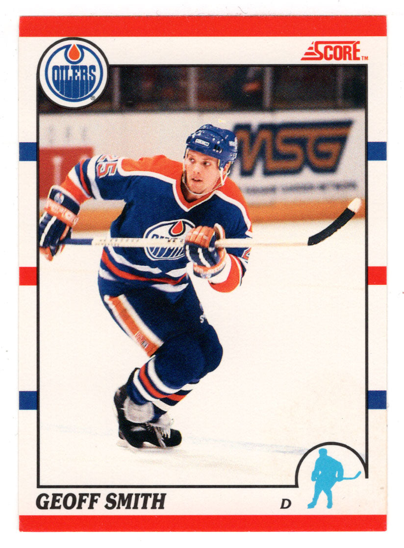 Geoff Smith RC - Edmonton Oilers (NHL Hockey Card) 1990-91 Score Canadian Bilingual # 373 Mint