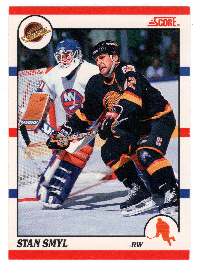 Stan Smyl - Vancouver Canucks (NHL Hockey Card) 1990-91 Score Canadian Bilingual # 374 Mint