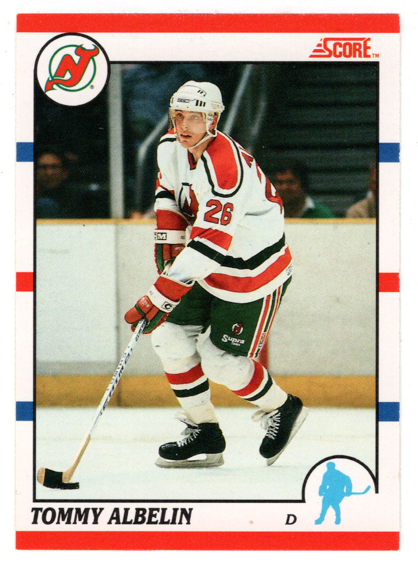 Tommy Albelin - New Jersey Devils (NHL Hockey Card) 1990-91 Score Canadian Bilingual # 378 Mint