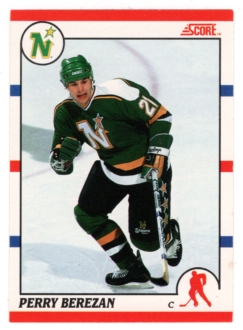 Perry Berezan RC - Minnesota North Stars (NHL Hockey Card) 1990-91 Score Canadian Bilingual # 379 Mint