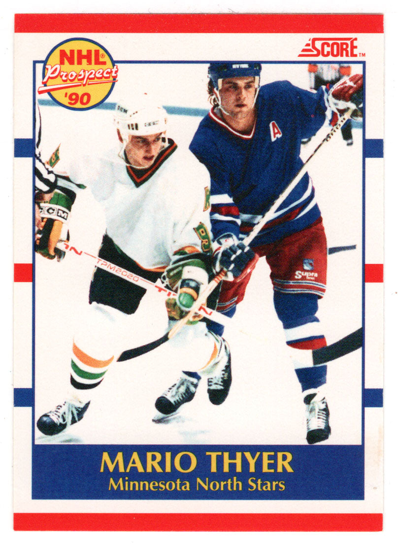 Mario Thyer RC - Minnesota North Stars (NHL Hockey Card) 1990-91 Score Canadian Bilingual # 382 Mint
