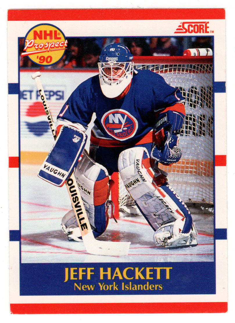 Jeff Hackett RC - New York Islanders (NHL Hockey Card) 1990-91 Score Canadian Bilingual # 388 Mint