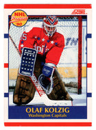 Olaf Kolzig RC - Washington Capitals (NHL Hockey Card) 1990-91 Score Canadian Bilingual # 392 Mint