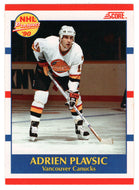 Adrien Plavsic RC - Vancouver Canucks (NHL Hockey Card) 1990-91 Score Canadian Bilingual # 394 Mint