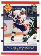 Michel Mongeau RC - St. Louis Blues (NHL Hockey Card) 1990-91 Score Canadian Bilingual # 395 Mint