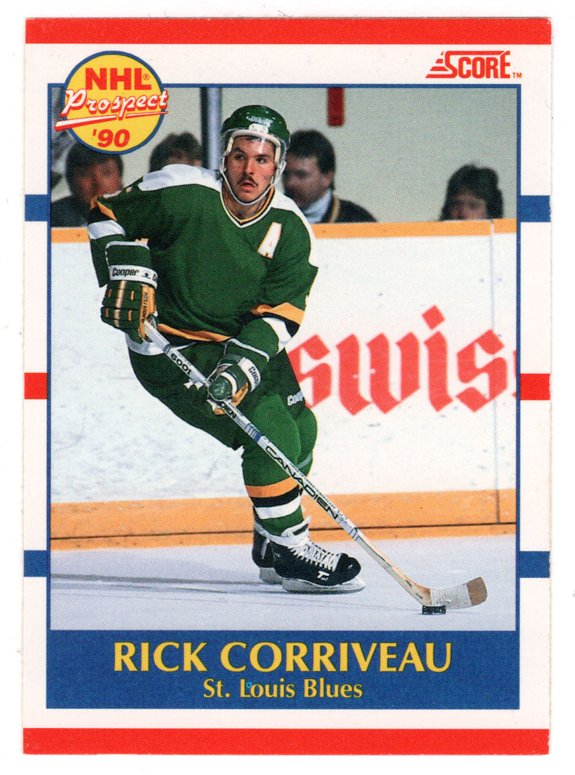 Rick Corriveau RC - St. Louis Blues (NHL Hockey Card) 1990-91 Score Canadian Bilingual # 396 Mint