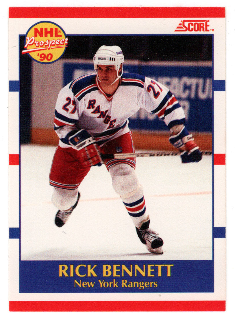 Rick Bennett RC - New York Rangers (NHL Hockey Card) 1990-91 Score Canadian Bilingual # 400 Mint