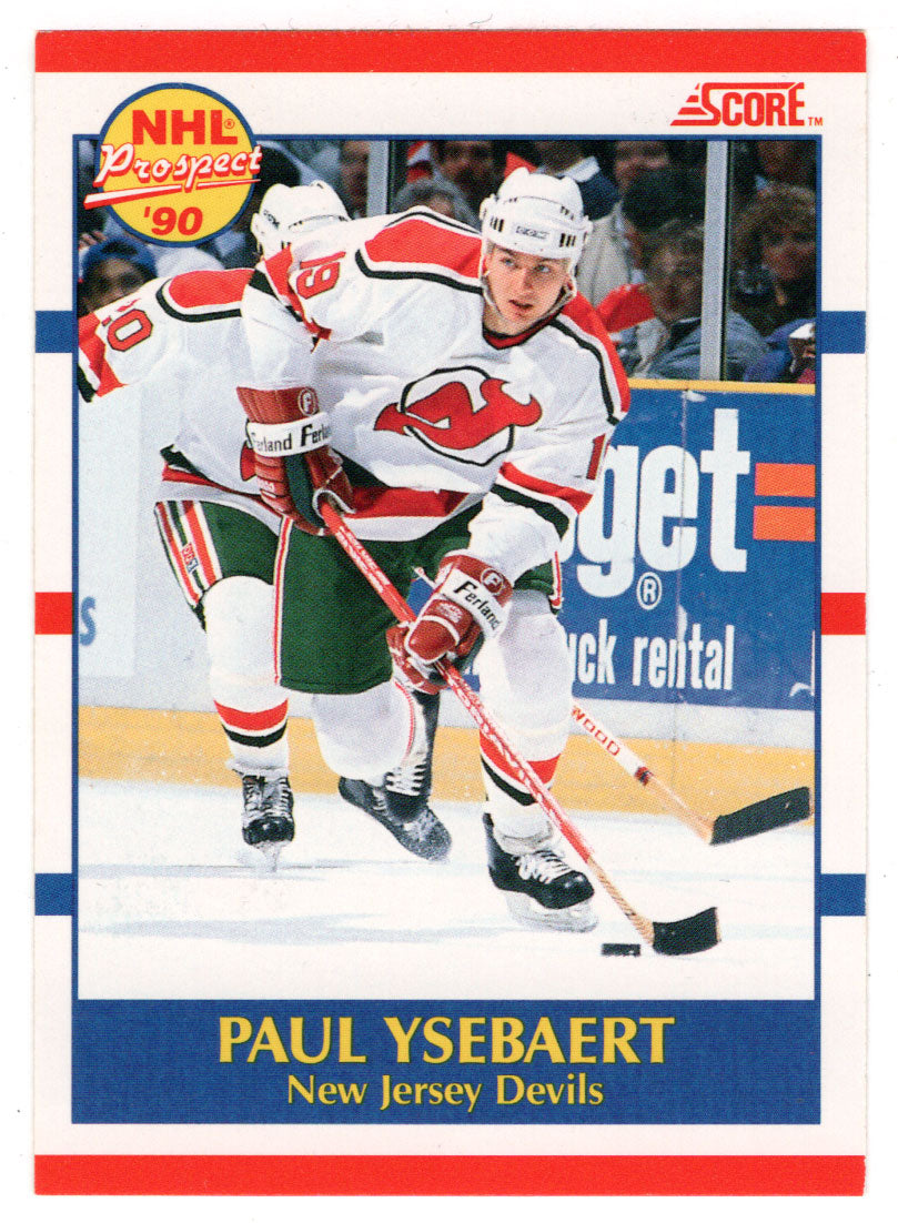 Paul Ysebaert RC - New Jersey Devils (NHL Hockey Card) 1990-91 Score Canadian Bilingual # 406 Mint
