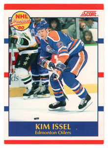 Kim Issel RC - Edmonton Oilers (NHL Hockey Card) 1990-91 Score Canadian Bilingual # 409 Mint