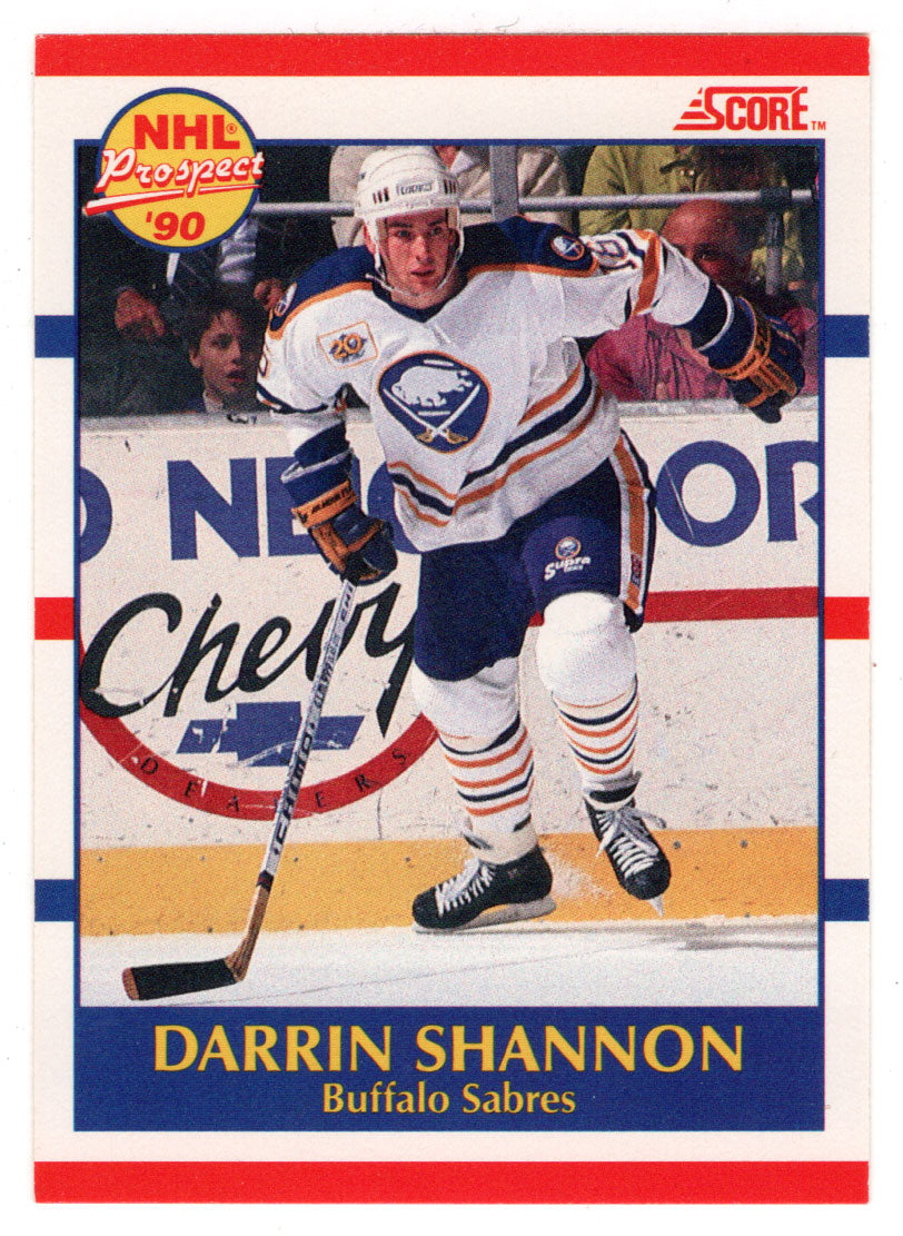 Darrin Shannon RC - Buffalo Sabres (NHL Hockey Card) 1990-91 Score Canadian Bilingual # 410 Mint