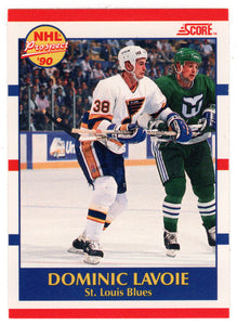 Dominic Lavoie RC - St. Louis Blues (NHL Hockey Card) 1990-91 Score Canadian Bilingual # 416 Mint