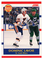 Dominic Lavoie RC - St. Louis Blues (NHL Hockey Card) 1990-91 Score Canadian Bilingual # 416 Mint