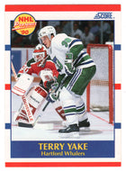 Terry Yake RC - Hartford Whalers (NHL Hockey Card) 1990-91 Score # 419 Mint