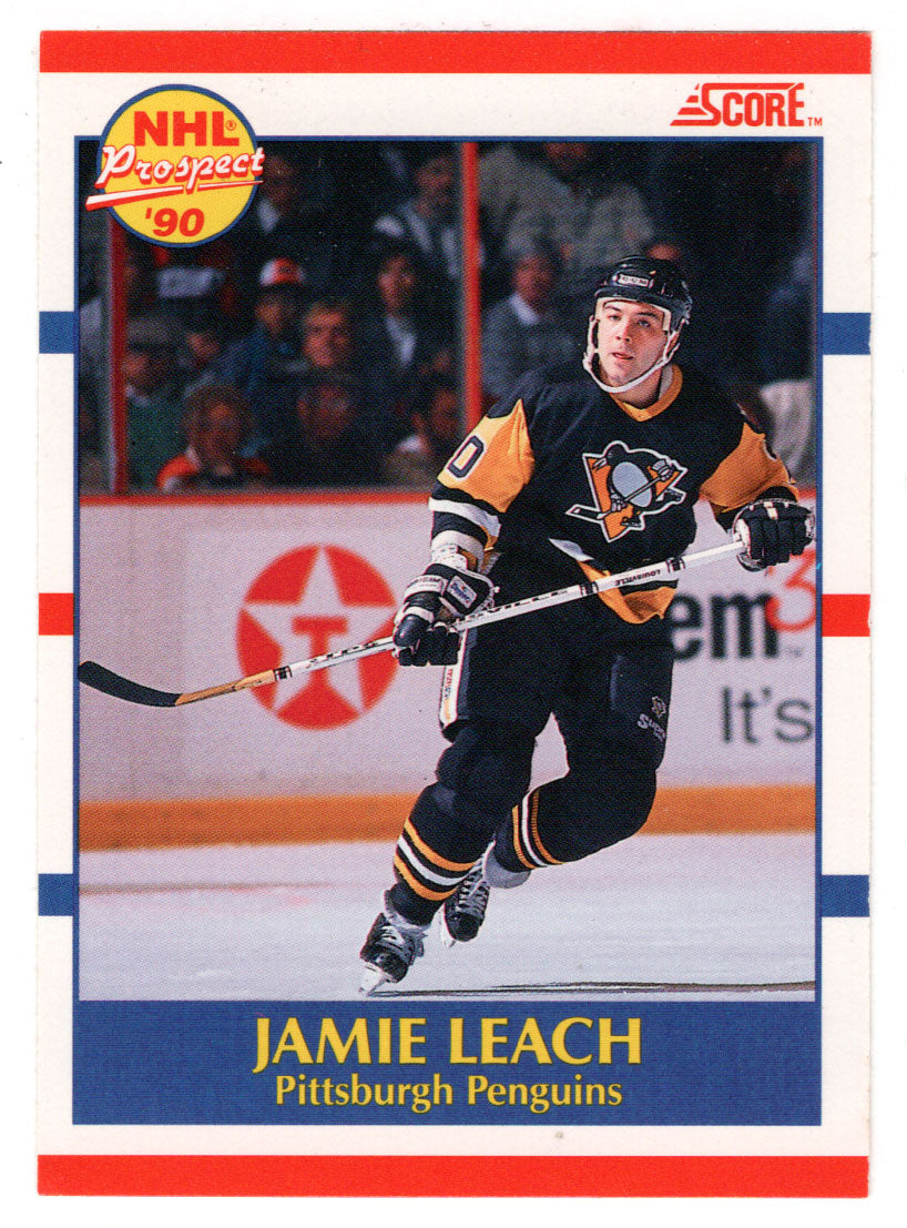 Jamie Leach RC - Pittsburgh Penguins (NHL Hockey Card) 1990-91 Score Canadian Bilingual # 420 Mint