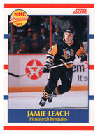 Jamie Leach RC - Pittsburgh Penguins (NHL Hockey Card) 1990-91 Score Canadian Bilingual # 420 Mint