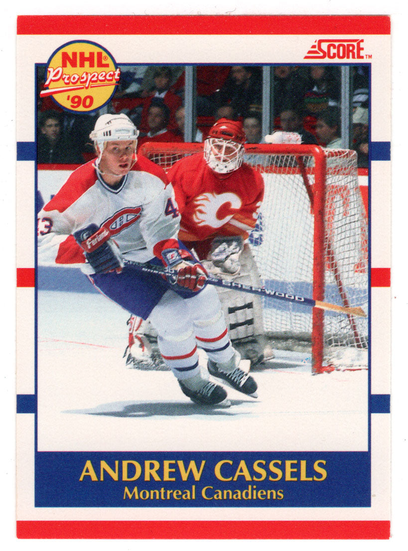 Andrew Cassels RC - Montreal Canadiens (NHL Hockey Card) 1990-91 Score # 422 Mint