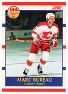 Marc Bureau RC - Calgary Flames (NHL Hockey Card) 1990-91 Score Canadian Bilingual # 423 Mint