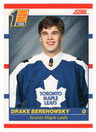 Drake Berehowsky RC - Toronto Maple Leafs (NHL Hockey Card) 1990-91 Score Canadian Bilingual # 434 Mint