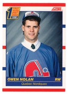 Owen Nolan RC - Quebec Nordiques (NHL Hockey Card) 1990-91 Score Canadian Bilingual # 435 Mint