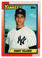 Randy Velarde - New York Yankees (MLB Baseball Card) 1990 Topps # 23 Mint