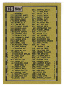 Checklist # 1 (MLB Baseball Card) 1990 Topps # 128 Mint