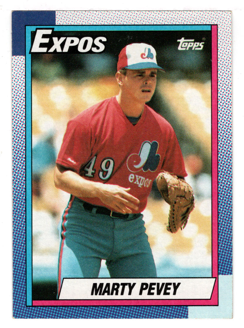 Marty Pevey RC - Montreal Expos (MLB Baseball Card) 1990 Topps # 137 Mint