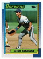 Terry Francona - Milwaukee Brewers (MLB Baseball Card) 1990 Topps # 214 Mint