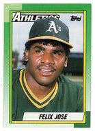 Felix Jose - Oakland Athletics (MLB Baseball Card) 1990 Topps # 238 Mint