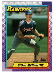Craig McMurtry - Texas Rangers (MLB Baseball Card) 1990 Topps # 294 Mint