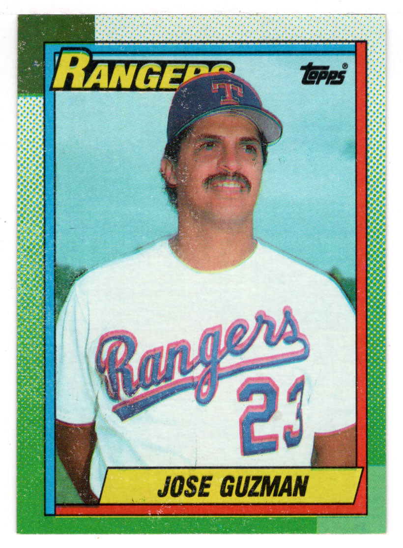 Jose Guzman - Texas Rangers (MLB Baseball Card) 1990 Topps # 308 Mint
