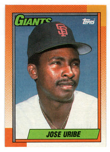 Jose Uribe - San Francisco Giants (MLB Baseball Card) 1990 Topps # 472 Mint
