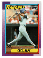 Cecil Espy - Texas Rangers (MLB Baseball Card) 1990 Topps # 496 Mint