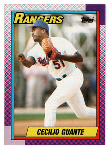 Cecilio Guante - Texas Rangers (MLB Baseball Card) 1990 Topps # 532 Mint