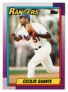 Cecilio Guante - Texas Rangers (MLB Baseball Card) 1990 Topps # 532 Mint