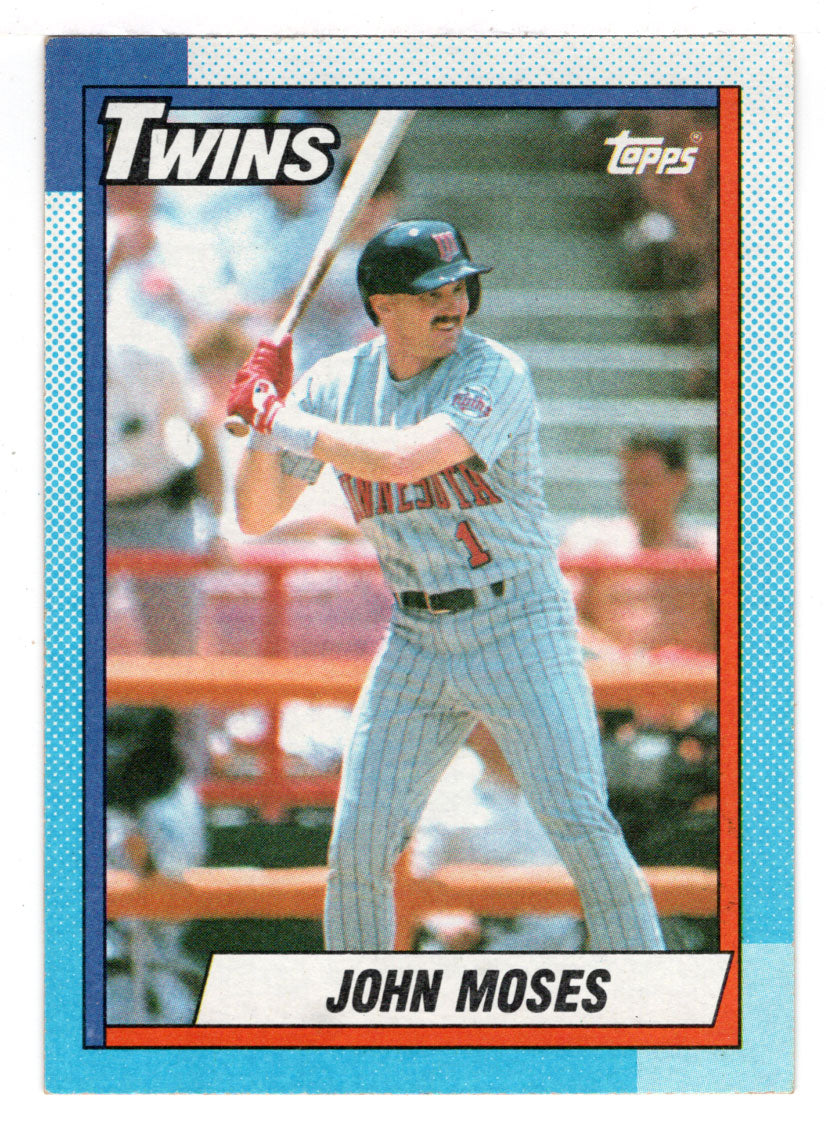 John Moses - Minnesota Twins (MLB Baseball Card) 1990 Topps # 653 Mint