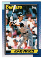 Alvaro Espinoza - New York Yankees (MLB Baseball Card) 1990 Topps # 791 Mint