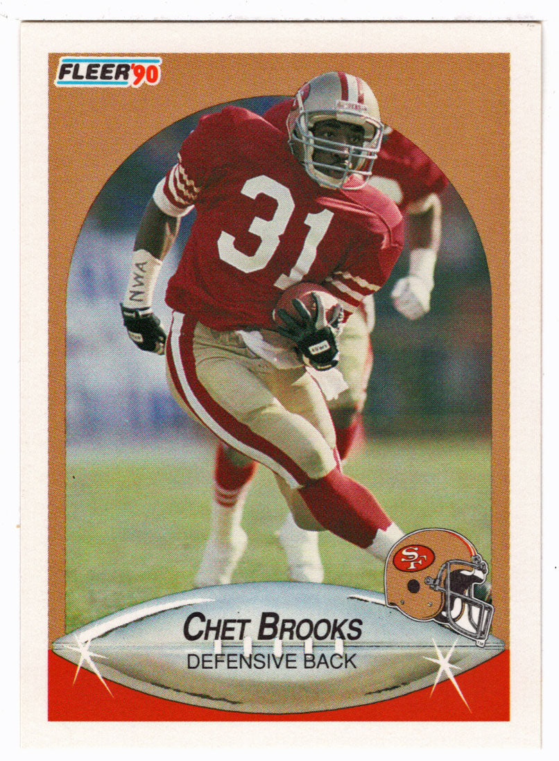 Chet Brooks - San Francisco 49ers (NFL Football Card) 1990 Fleer # 2 Mint