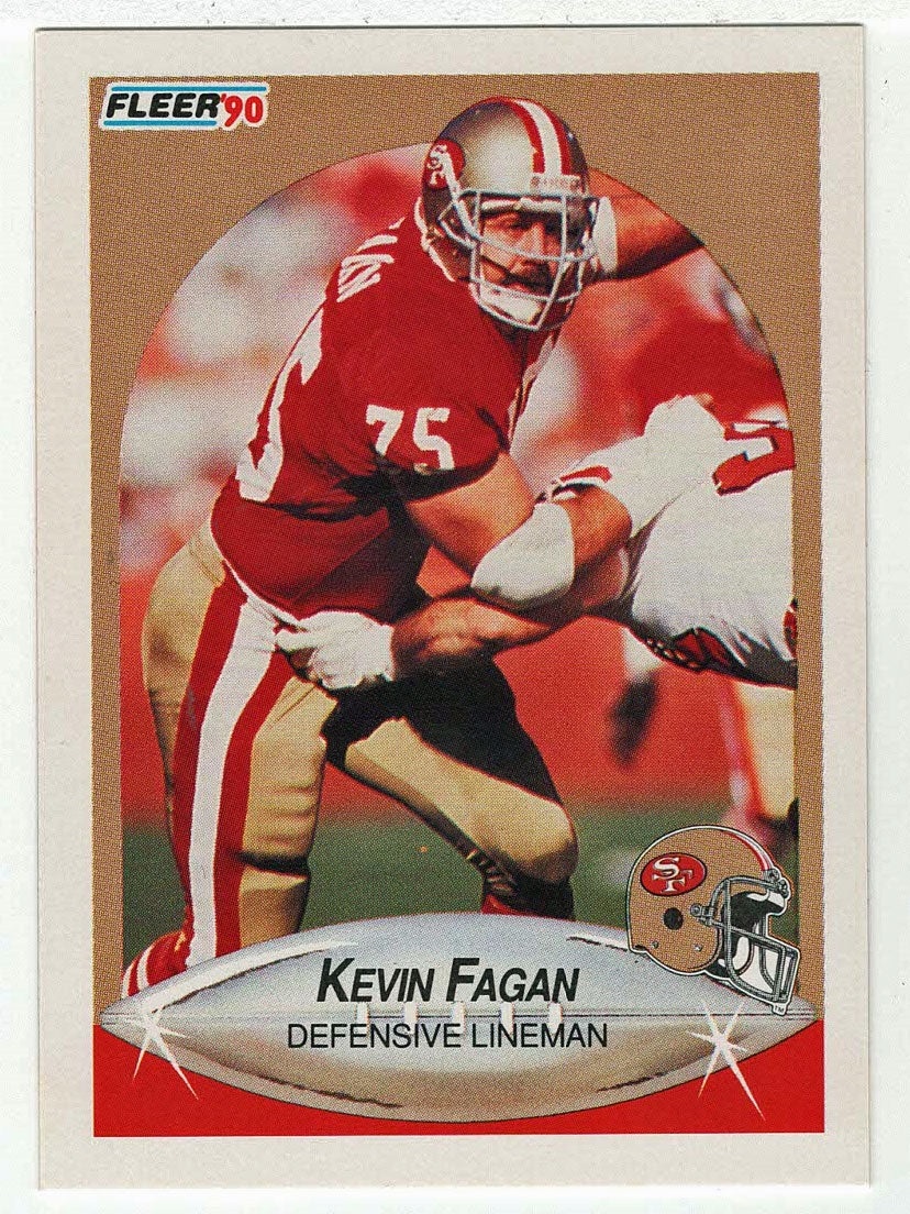 Kevin Fagan RC - San Francisco 49ers (NFL Football Card) 1990 Fleer # 6 Mint